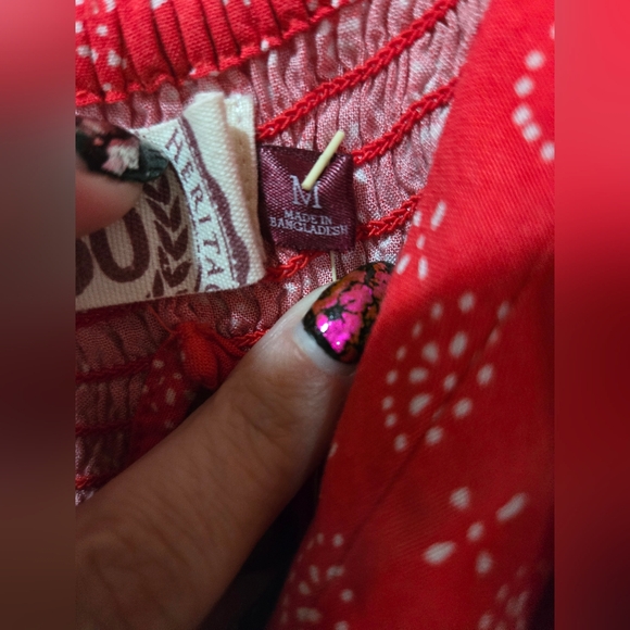 3 For $30 Kohl's Red Geo Pattern Dress With Pockets - Picture 5 of 6